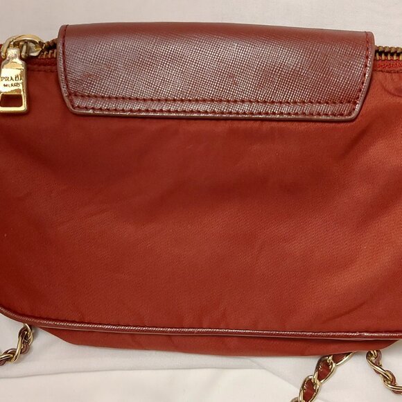 Prada Cherry Red Tessuto Sling Bag - Picture 3 of 11